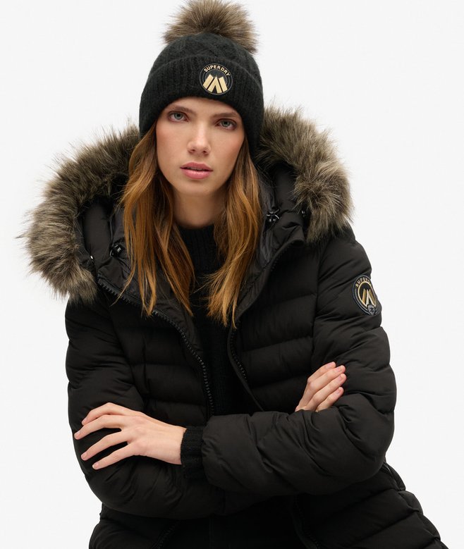 superdry Gorro de punto trenzado Luxe Liquidación