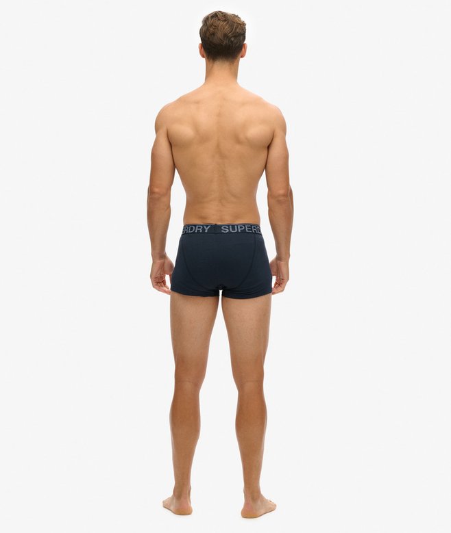 superdry Pack de tres calzoncillos de corte clásico de algodón orgánico Envío internacional gratuito