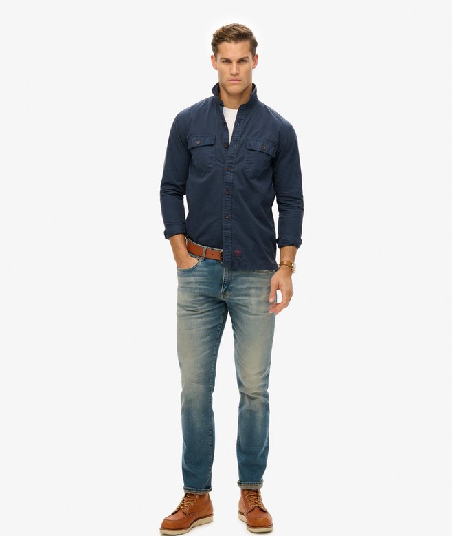 superdry Camisa de manga larga militar Outlet online