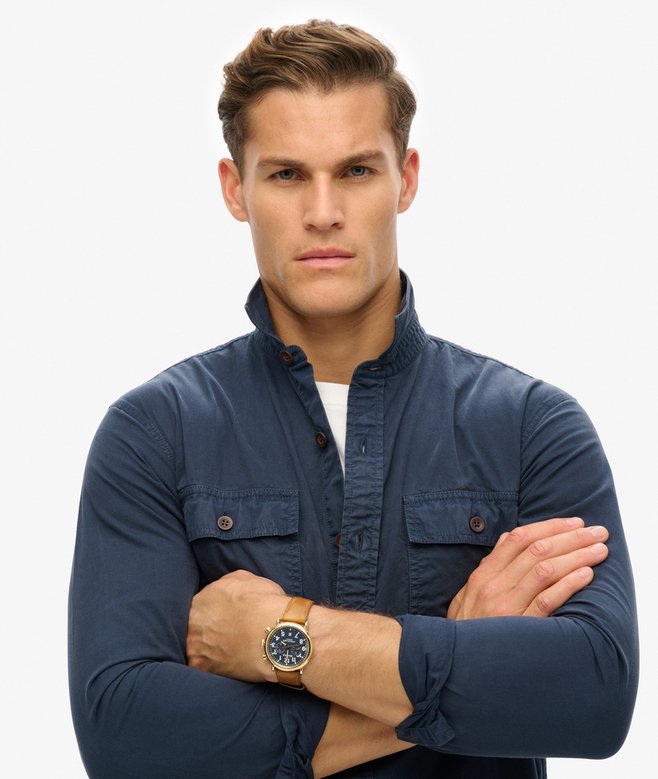 superdry Camisa de manga larga militar Outlet online