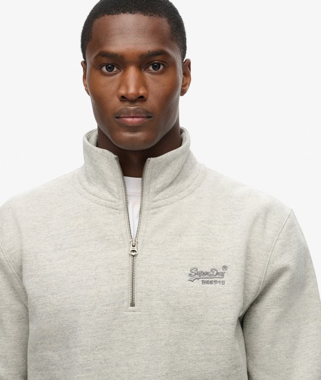superdry Sudadera con cuello panadero con logotipo Essential Venta caliente