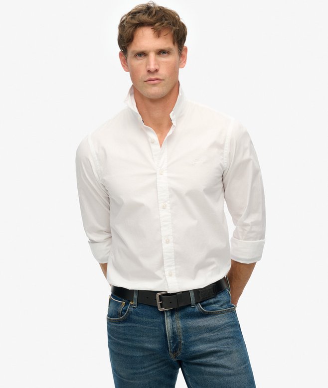 superdry Camisa ligera entallada Essentials Gran oferta