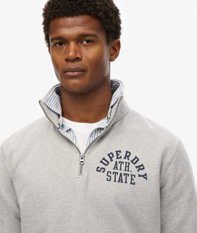 superdry Sudadera con media cremallera Athletic Essentials Mejor oferta
