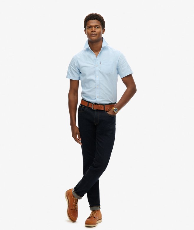 superdry Camisa Oxford de manga corta Rebajas online