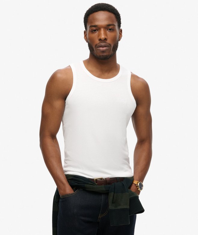 superdry Camiseta sin mangas con logotipo Essential Último día