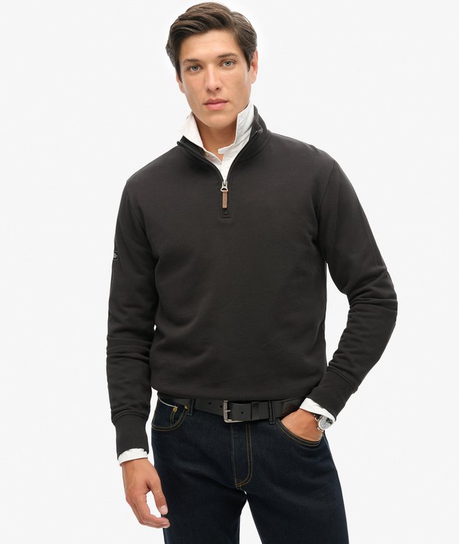 superdry Sudadera con media cremallera y logotipo Core Oferta especial de fábrica
