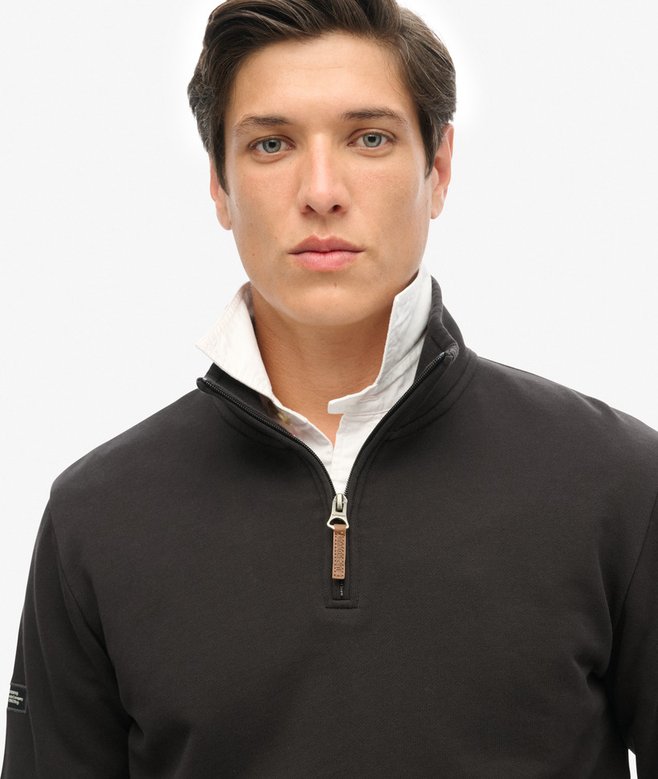 superdry Sudadera con media cremallera y logotipo Core Oferta especial de fábrica
