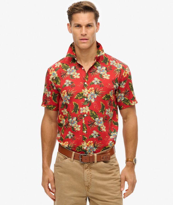 superdry Camisa con estampado hawaiano Promoción trimestral