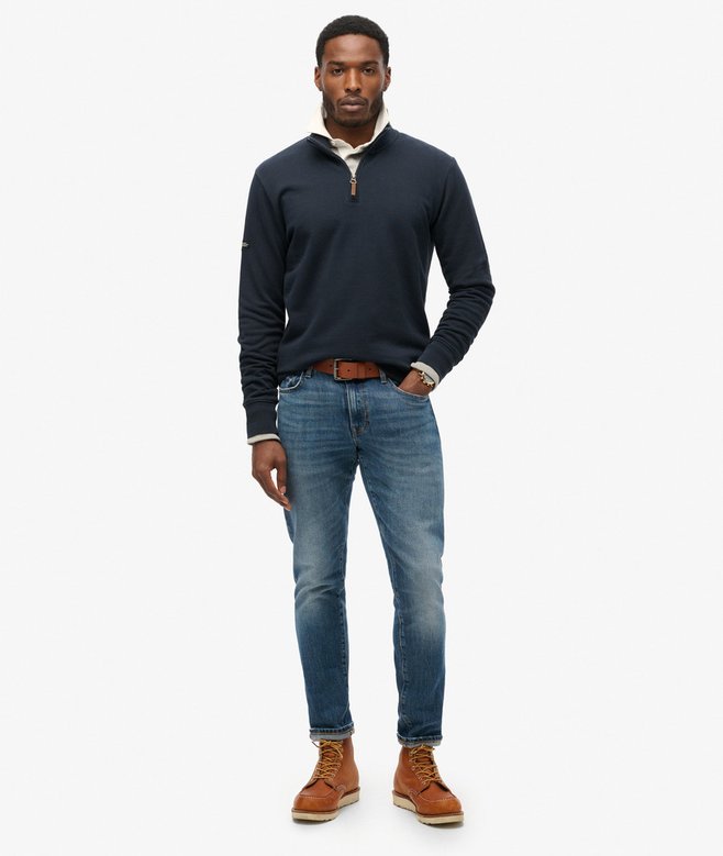 superdry Sudadera con media cremallera y logotipo Core En oferta