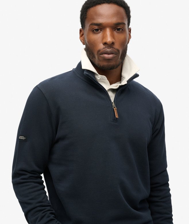 superdry Sudadera con media cremallera y logotipo Core En oferta