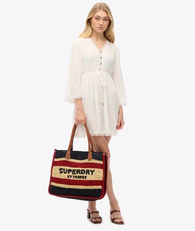 superdry Bolso tote de rafia Luxe Descuentos del mes