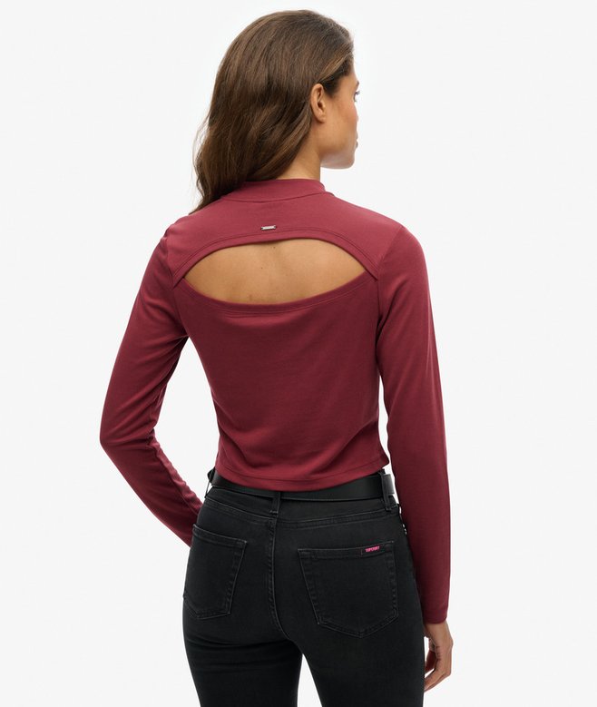 superdry Camiseta de manga larga con espalda abierta Rebajas