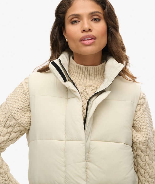 superdry Chaleco largo acolchado Ripstop Rebajas baratas