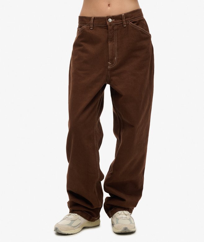 superdry Pantalones estilo carpintero con costuras en contraste Los más vendidos