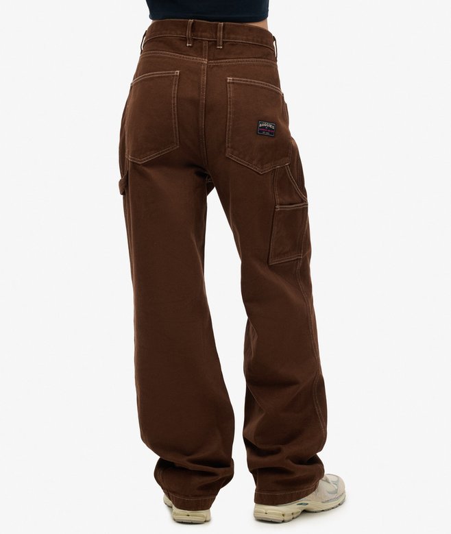 superdry Pantalones estilo carpintero con costuras en contraste Los más vendidos