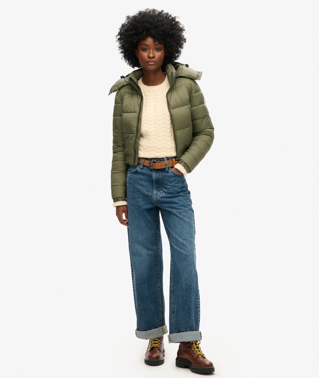 superdry Chaqueta corta con capucha Fuji Liquidación