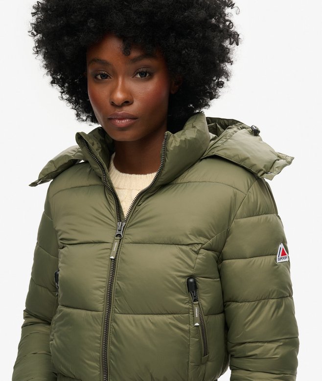 superdry Chaqueta corta con capucha Fuji Liquidación