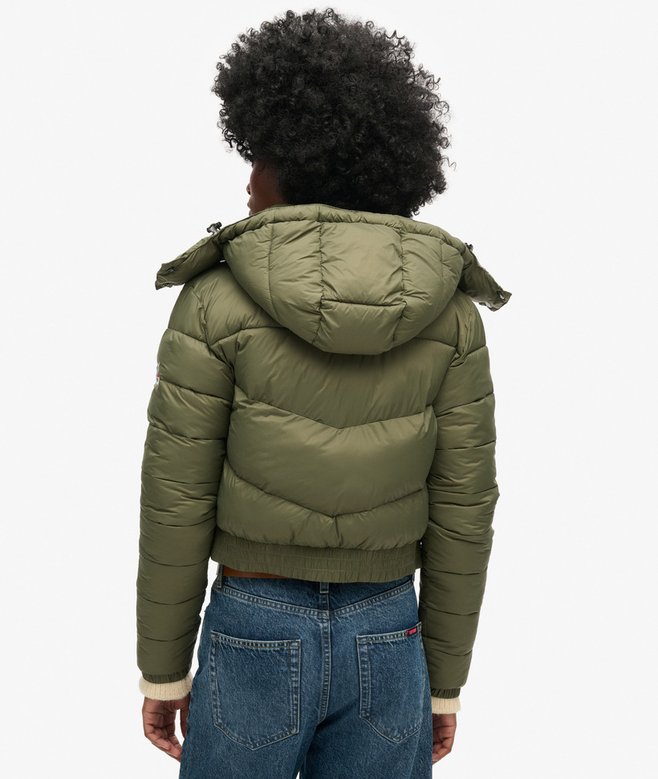 superdry Chaqueta corta con capucha Fuji Liquidación