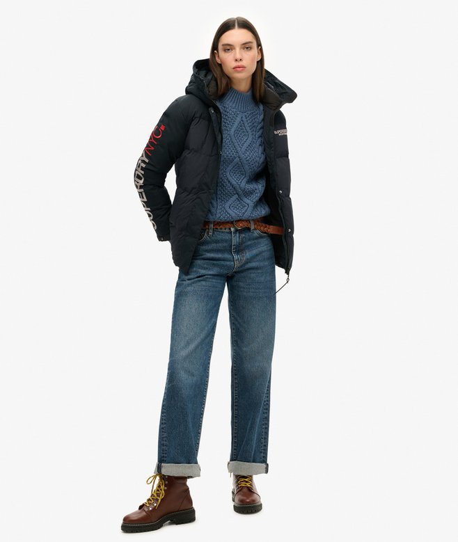 superdry Parka cortavientos acolchada con capucha City Últimos 3 días