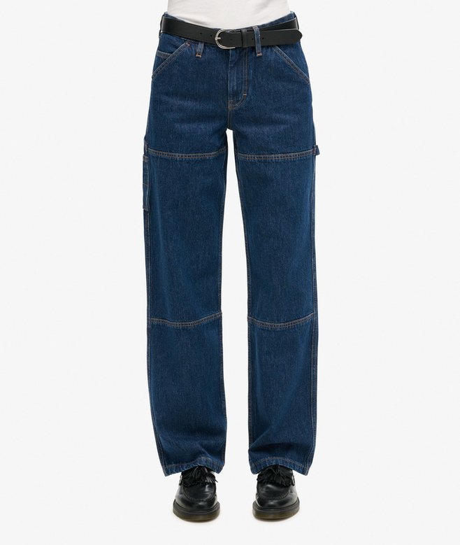superdry Vaqueros de tiro medio de algodón orgánico Carpenter Solo hoy