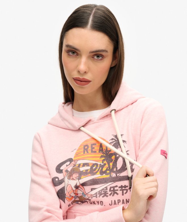 superdry Sudadera gráfica con capucha LA Tienda de fábrica