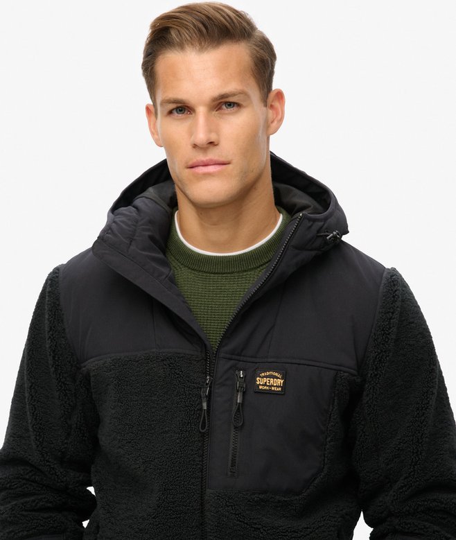 superdry Sudadera con capucha de borreguillo Expedition Hybrid Descuento por venta flash
