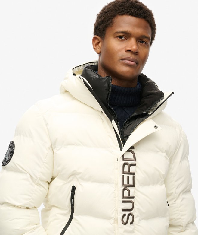superdry Chaqueta gráfica acolchada con capucha con gráfico City Rebajas de fin de temporada