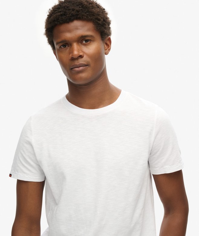 superdry Camiseta de manga corta flameada con cuello redondo Ofertas
