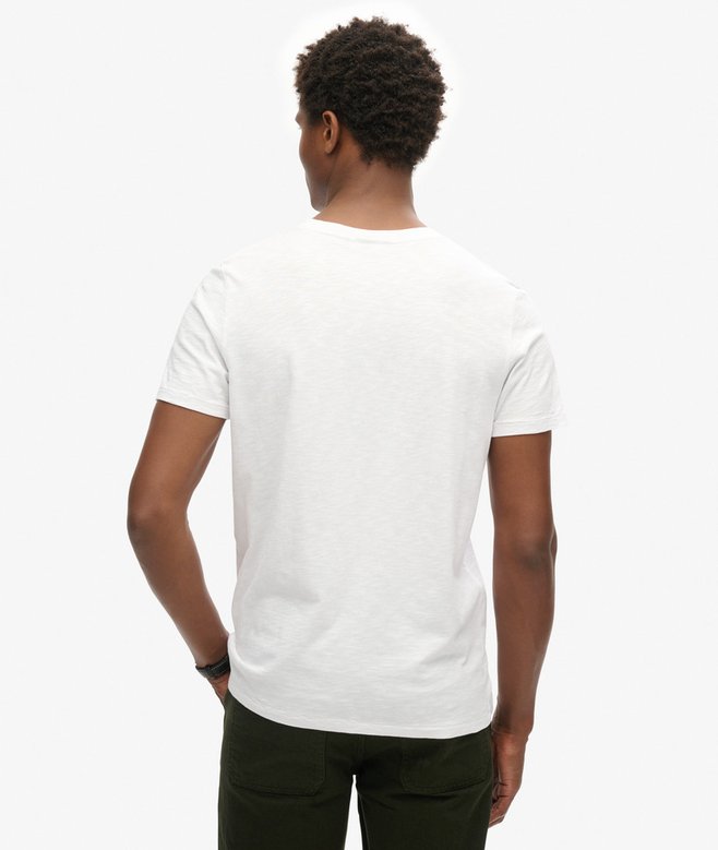 superdry Camiseta de manga corta flameada con cuello redondo Ofertas