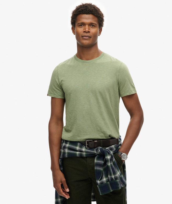 superdry Camiseta de manga corta flameada con cuello redondo