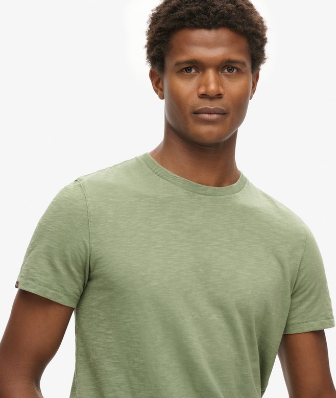 superdry Camiseta de manga corta flameada con cuello redondo Descuento