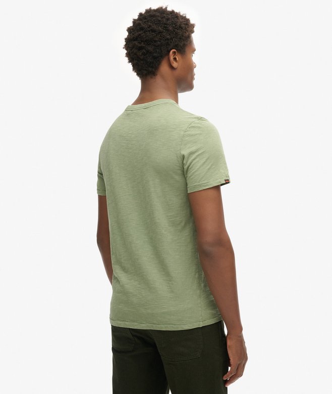superdry Camiseta de manga corta flameada con cuello redondo Descuento
