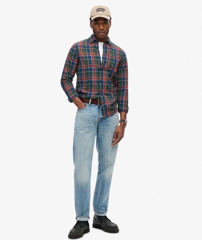 superdry Camisa de algodón orgánico a cuadros vintage Tienda