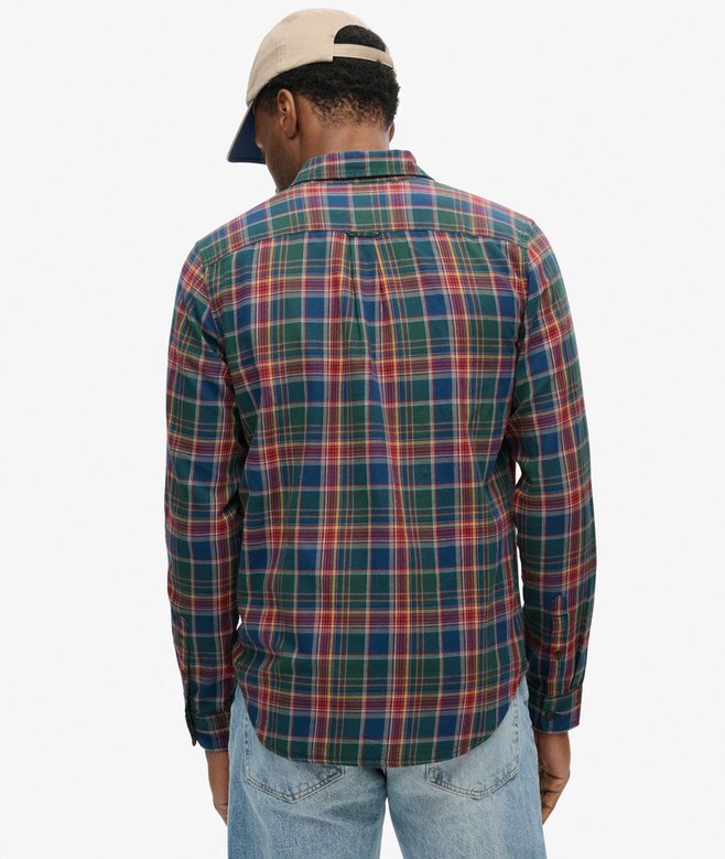 superdry Camisa de algodón orgánico a cuadros vintage Tienda