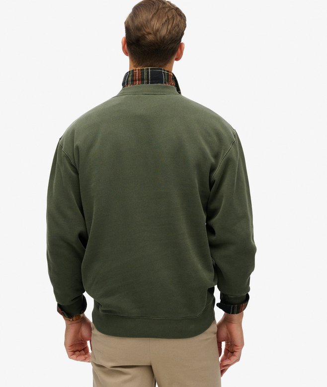 superdry Sudadera suelta de cuello redondo con micrologotipo estampado Rebajas top