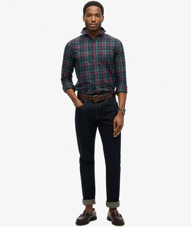 superdry Camisa de algodón orgánico a cuadros vintage Envío gratis