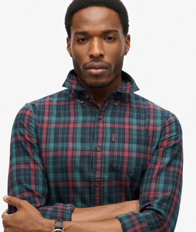 superdry Camisa de algodón orgánico a cuadros vintage Envío gratis
