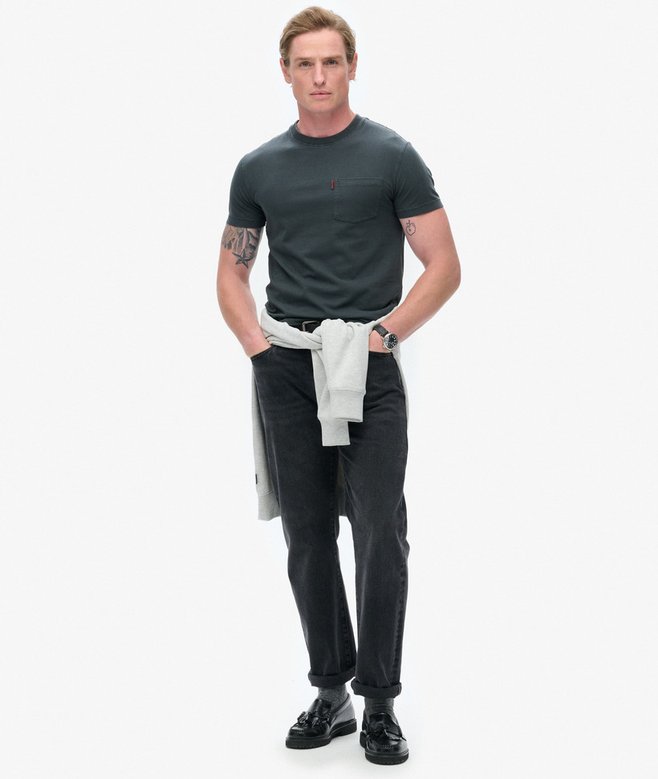 superdry Camiseta lavada con bolsillo Essential Últimos 3 días