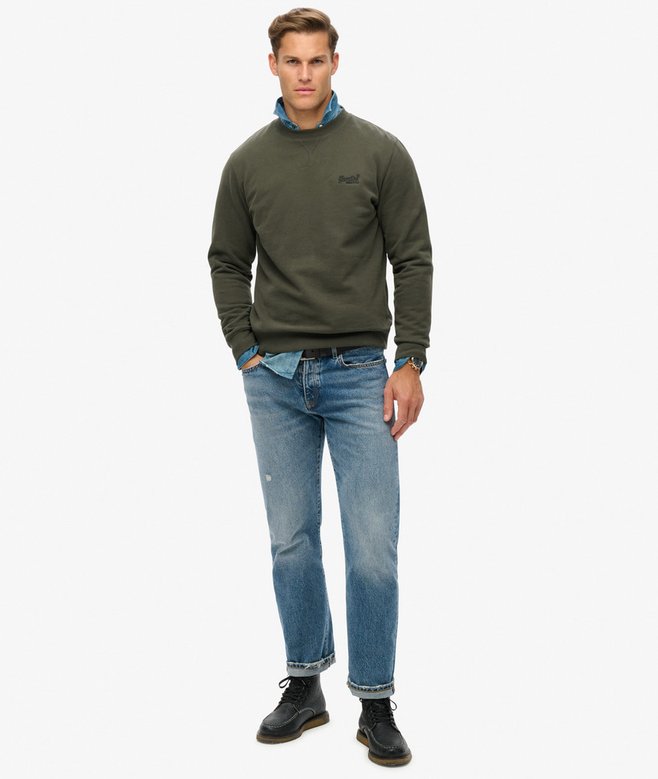 superdry Sudadera con cuello redondo y logotipo Essential ÚLTIMAS EDICIONES
