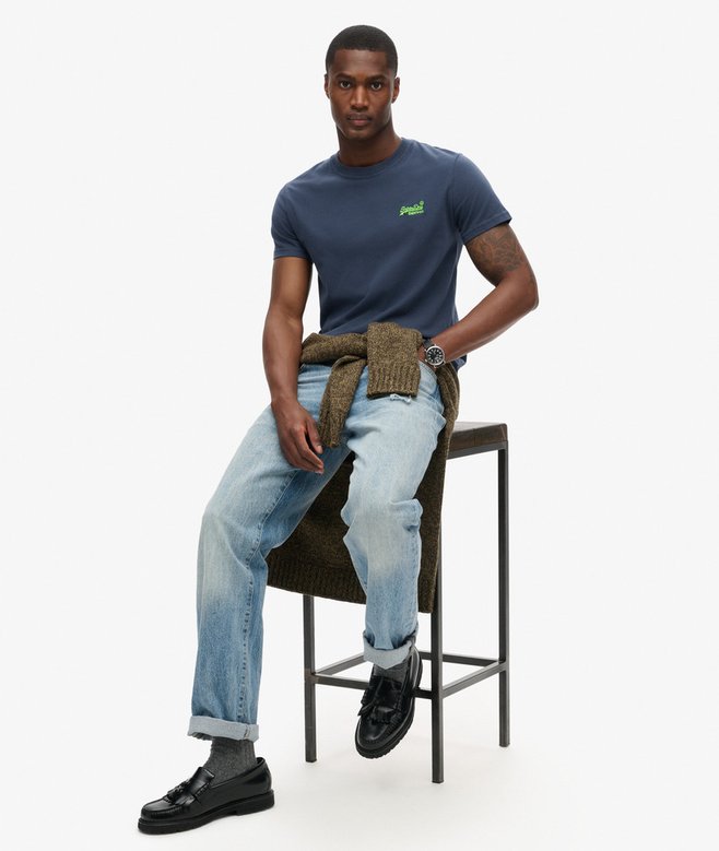 superdry Camiseta de algodón orgánico con logotipo Essential Últimos 2 días