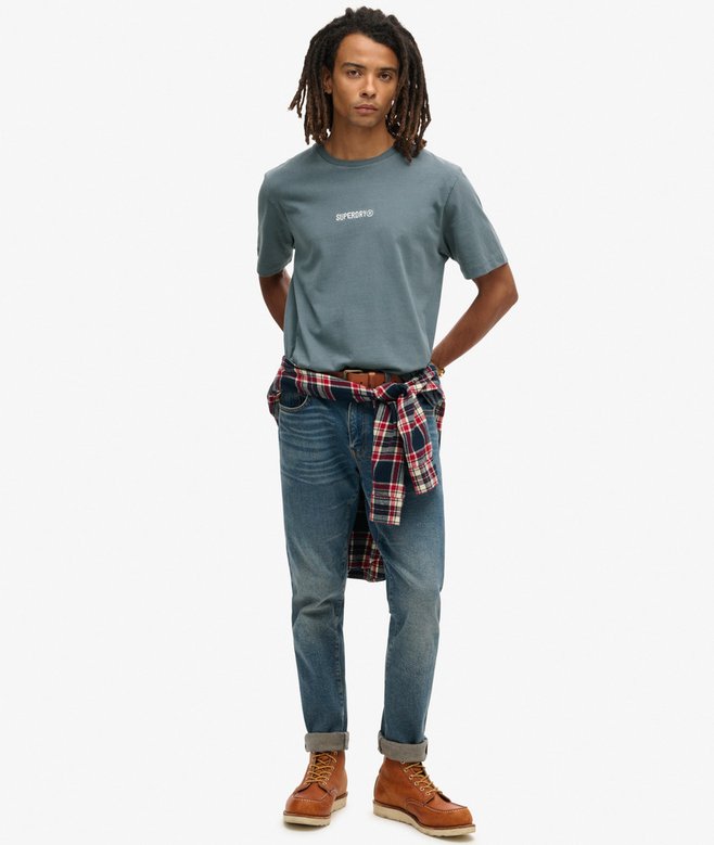 superdry Camiseta suelta con micrologotipo estampado Promoción trimestral