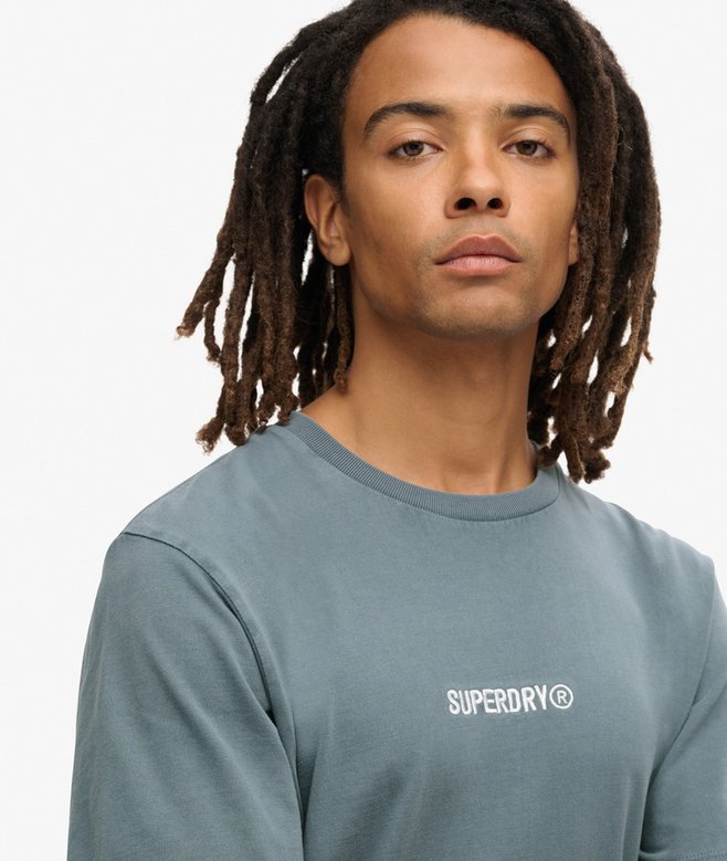 superdry Camiseta suelta con micrologotipo estampado Promoción trimestral
