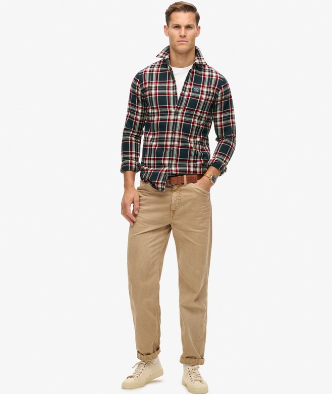superdry Camisa de leñador de algodón de manga larga Liquidación
