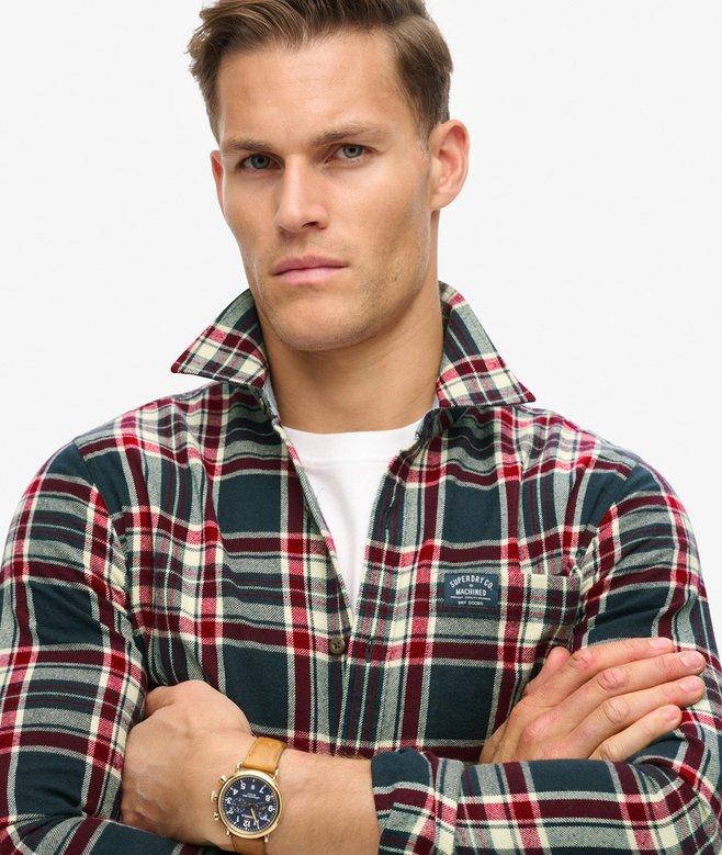 superdry Camisa de leñador de algodón de manga larga Liquidación