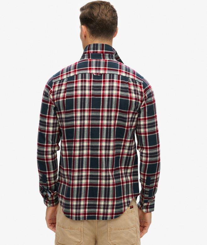 superdry Camisa de leñador de algodón de manga larga Liquidación
