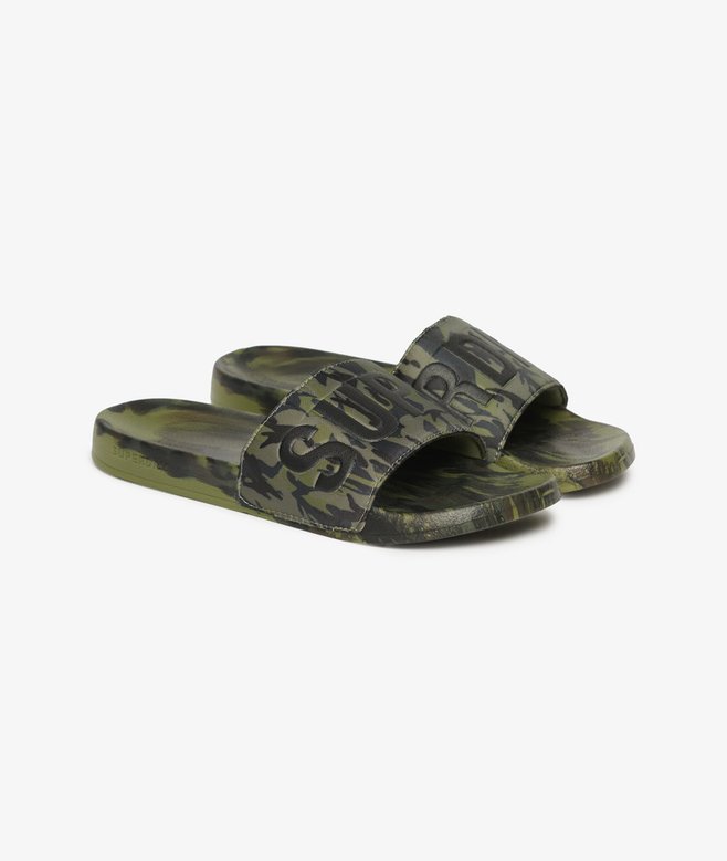 superdry Chanclas de piscina veganas con estampado de camuflaje Ofertas de temporada