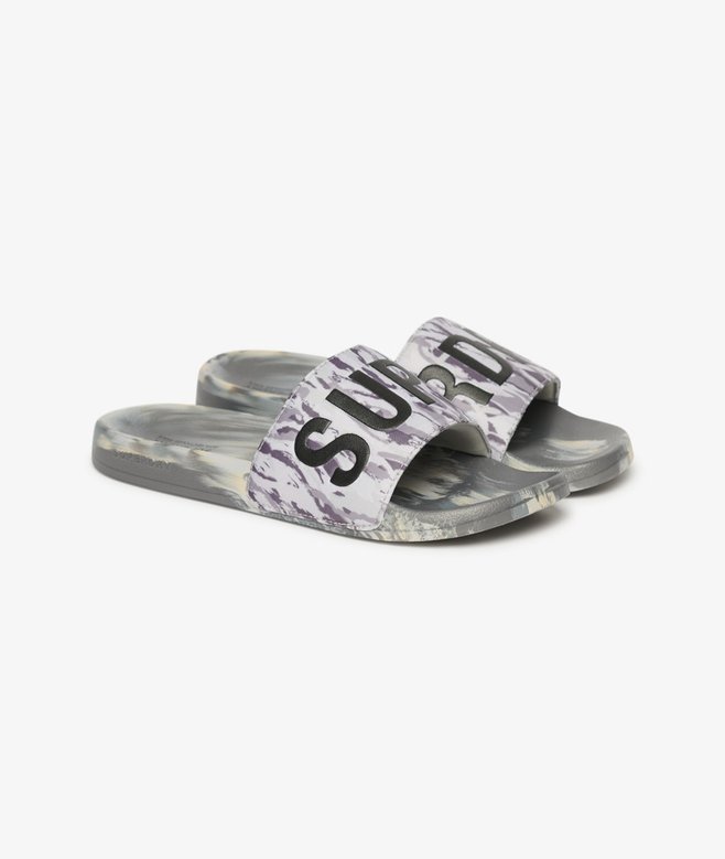superdry Chanclas de piscina veganas con estampado de camuflaje Grandes ahorros