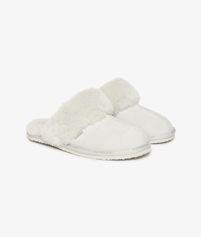 superdry Pantuflas sin talón de ante Mejor oferta
