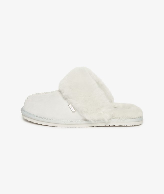 superdry Pantuflas sin talón de ante Mejor oferta