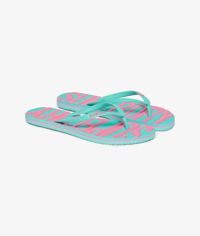 superdry Chanclas veganas con logotipo Vintage Logo Oferta especial